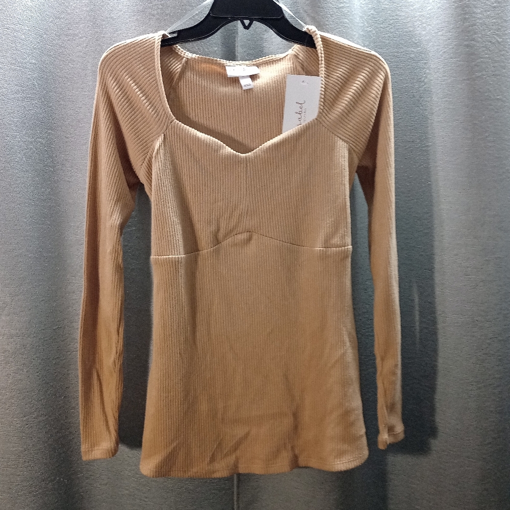 New Tan Maternity Top